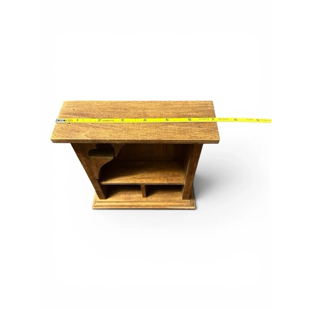 Miniature Wood Trinket Shelf Heart Farmhouse Cottage